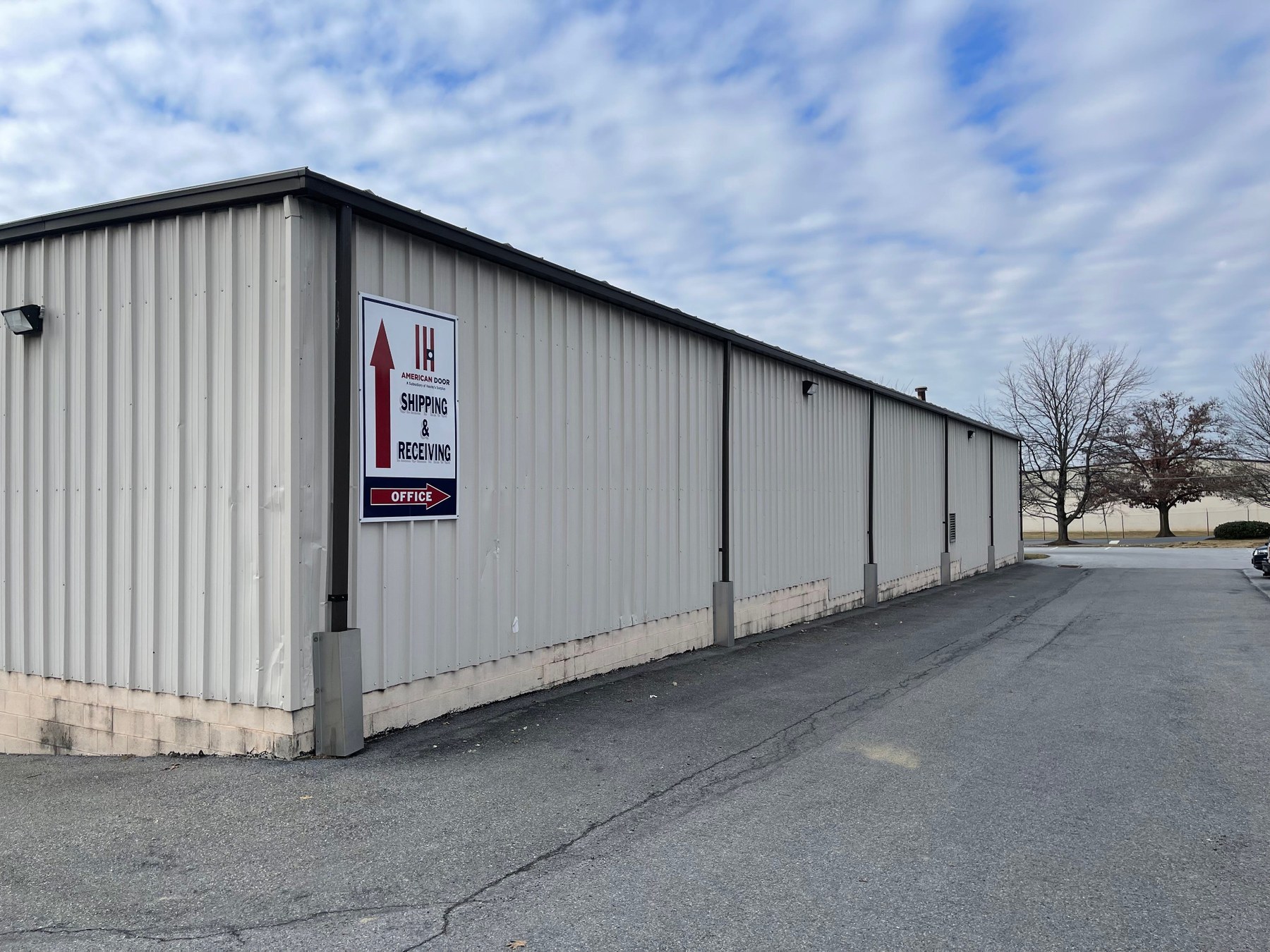 Exterior of the American Door Products facility