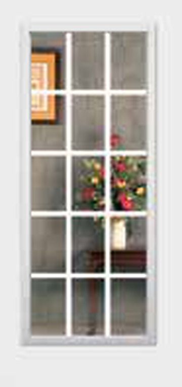 American Door exterior door with multi-lite external grill configuration