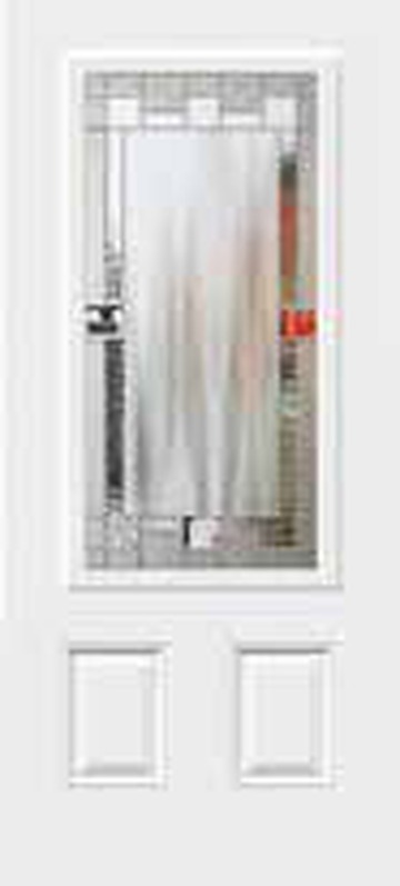 Landscape decorative door glass with zinc caming