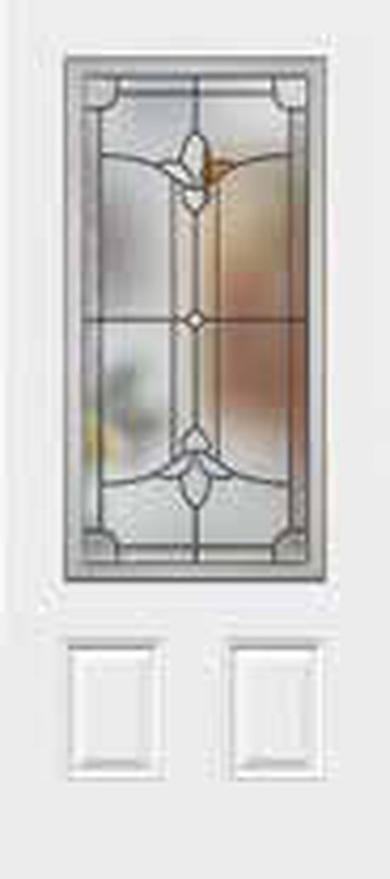 Liberty decorative door glass with black caming